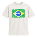 "Brazil" Camiseta Regular Suedine