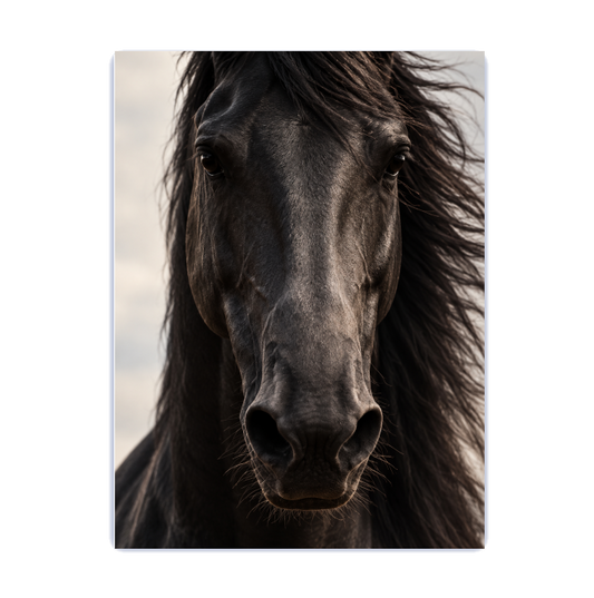"Corcel Negro face" Placa decorativa