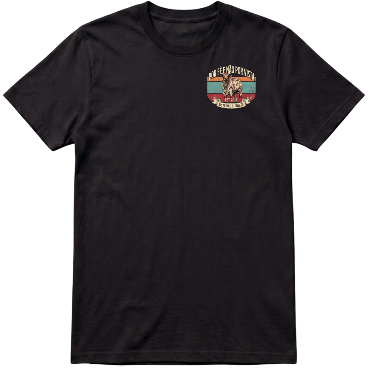 "Estampa/POR FÉ" Camiseta Premium Unissex Bunker Studios