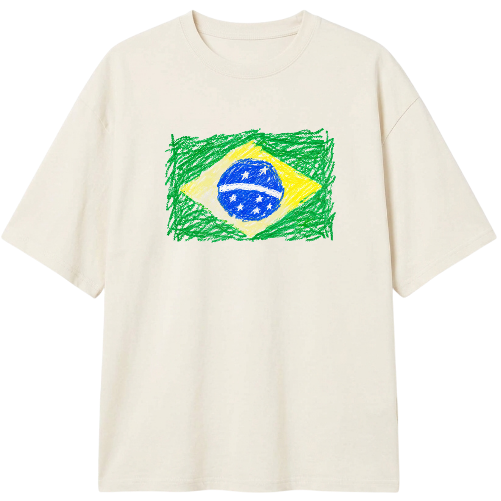 "Brazil" Camiseta Oversized Classic