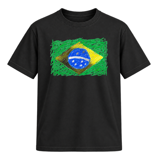 "Brazil" Camiseta Regular Suedine