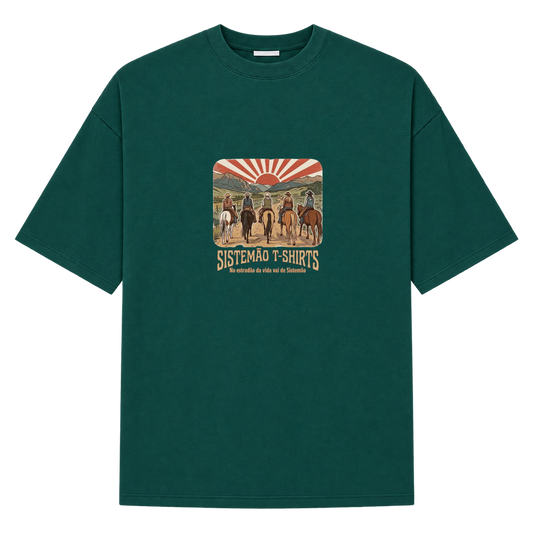 "Estampa/AMAZONAS" Camiseta Oversized Suedine 220g