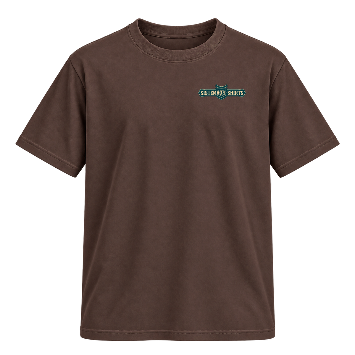"Estampa/AMÉM" Camiseta Regular Suedine