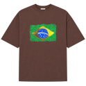 "Brazil" Camiseta Oversized Suedine 220g