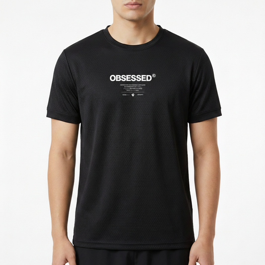 "DRY-FIT // OBSESSED" Camiseta Regular Poliamida UV