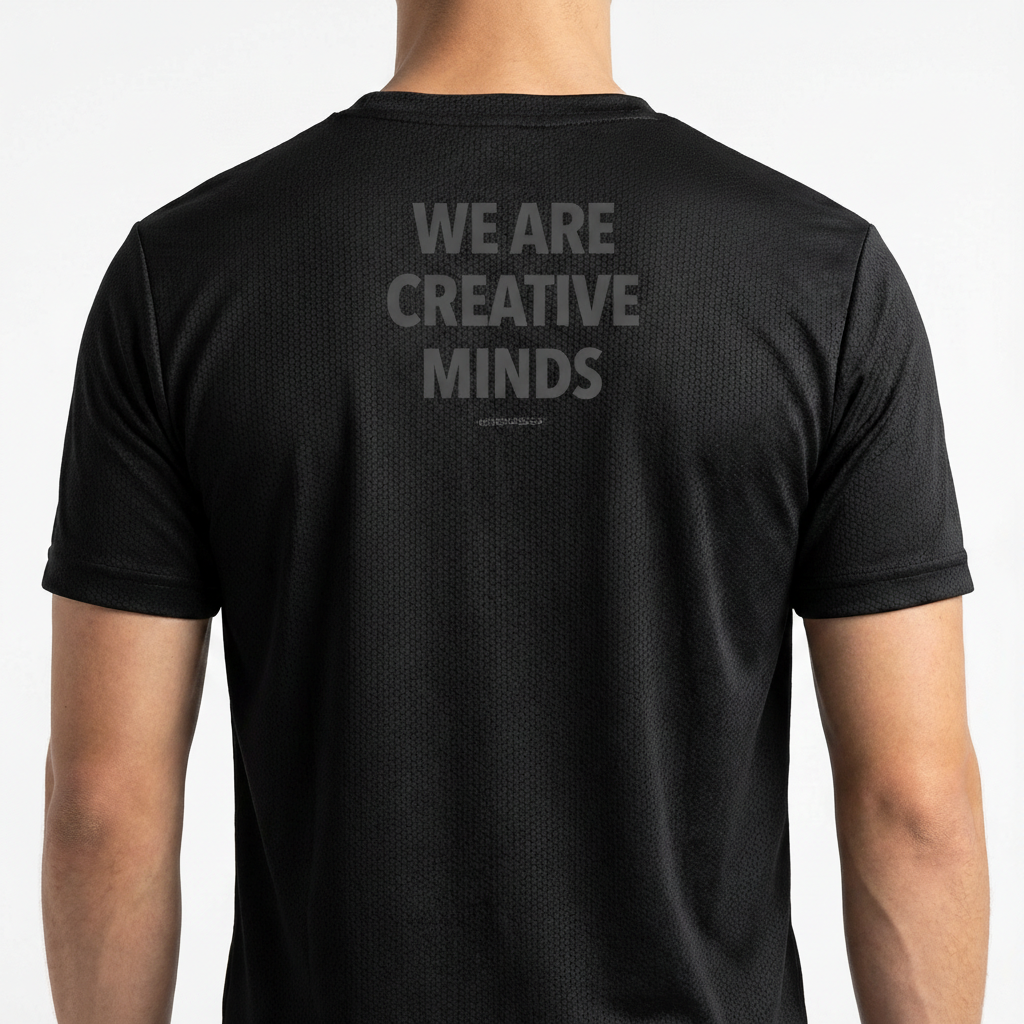 "DRY-FIT // WE ARE CREATIVE MINDS" Camiseta Regular Poliamida UV