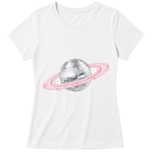 "Baby Look Pinky Saturn" Blusa Baby Look