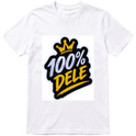 "100% DELE CAMISA  BRANCA" Camiseta Premium Unissex Bunker Studios