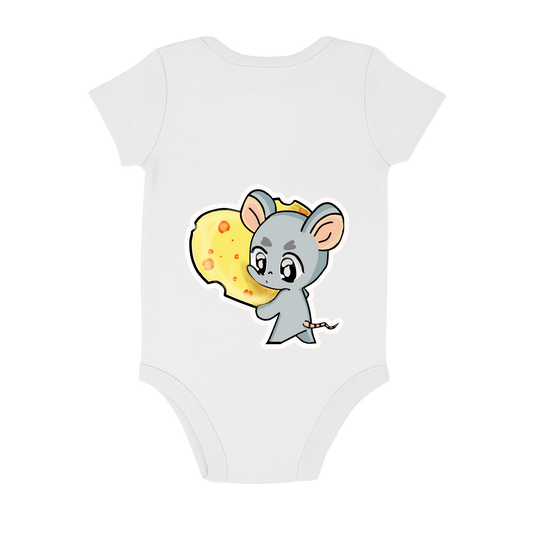 "Little mouse and cheese heart g" Body Baby