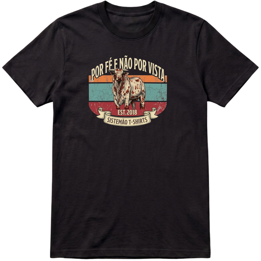 "Estampa/POR FÉ" Camiseta Premium Unissex Bunker Studios