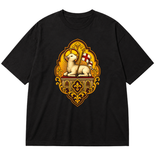 "Cordeiro de Deus" Oversized Premium 96% algodão 4% Elastano