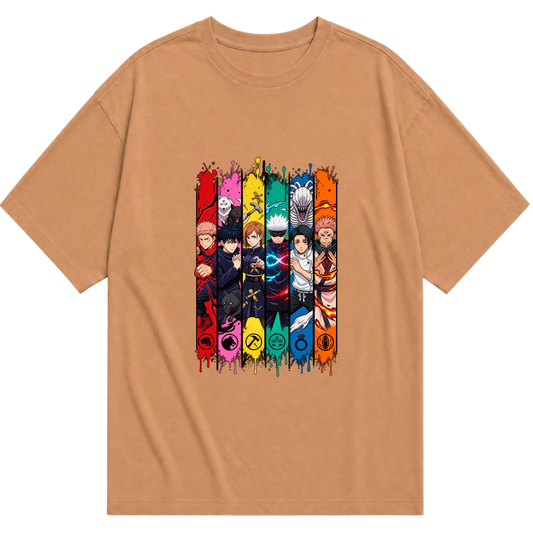 "Personagens - Jujutsu Kaisen" Camiseta Oversized Básica