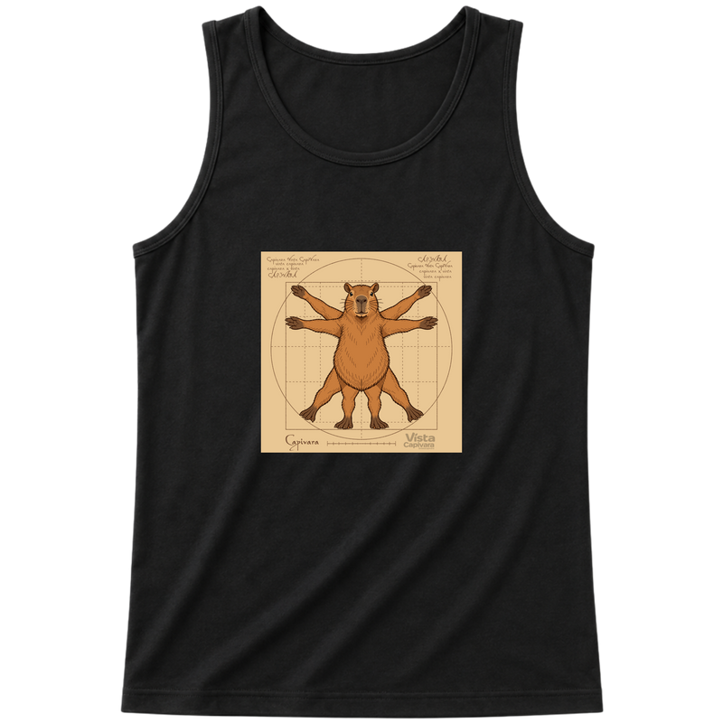 "Capivara Vitruviana DTF" Regata Básica