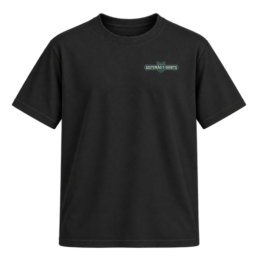 "Estampa/AMÉM" Camiseta Regular Suedine