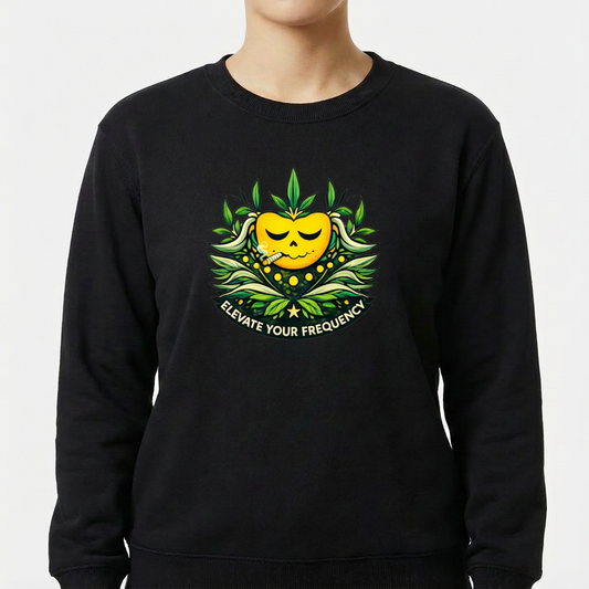 "Moletom HIGHMOOD — Elevate Your Frequency (Front Edition)" Blusão Moletom