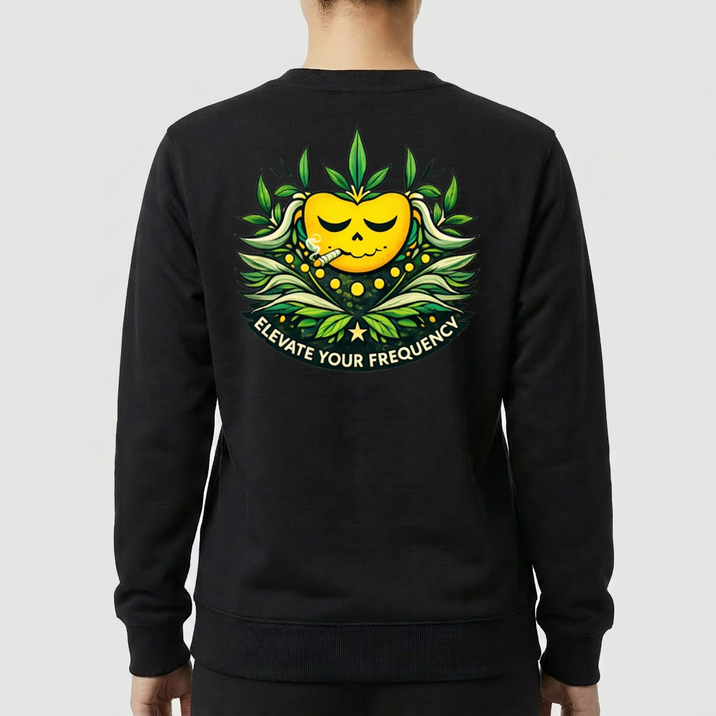 "Moletom HIGHMOOD-Elevate Your Frequency" Blusão Moletom