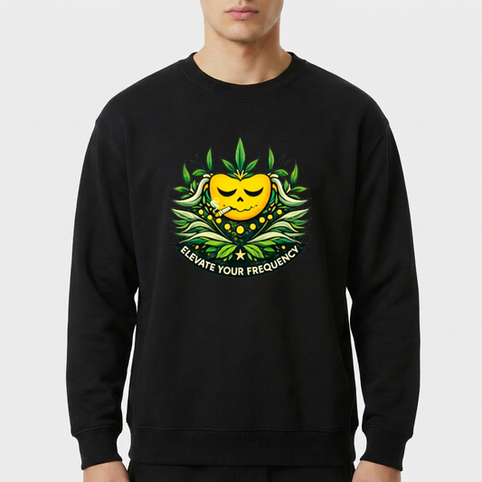 "Moletom HIGHMOOD — Elevate Your Frequency (Front Edition)" Blusão Moletom