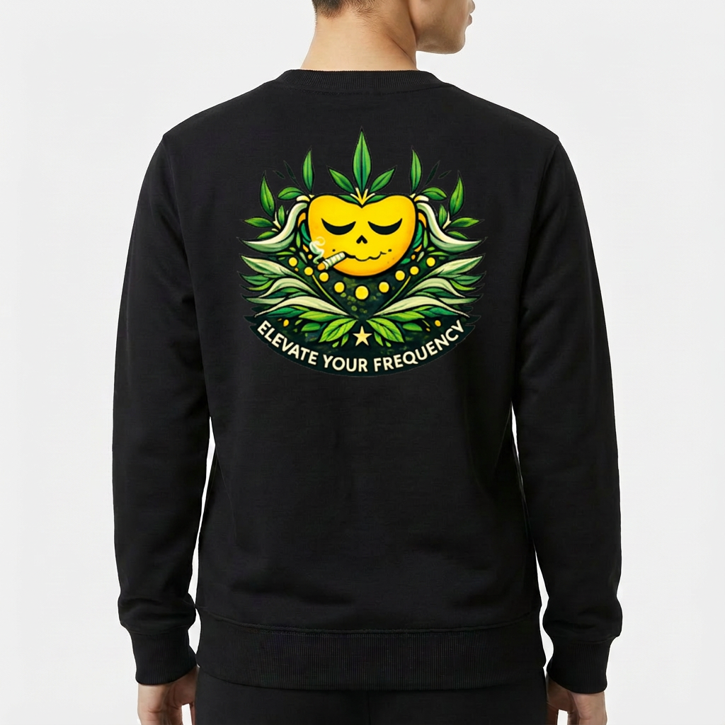 "Moletom HIGHMOOD-Elevate Your Frequency" Blusão Moletom