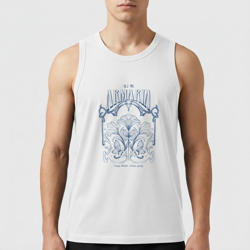 "Regata Armaria - Estampa Azul" Regata Básica