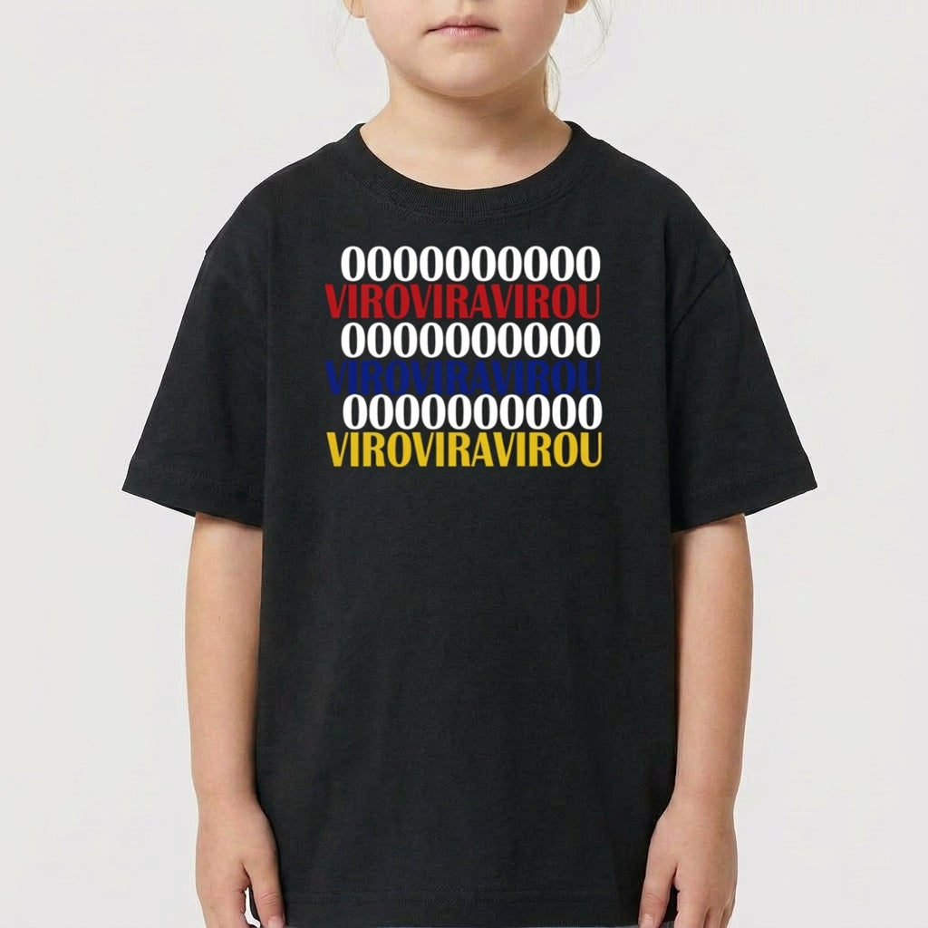 "KIDS - VIROVIRAVIROU" Camiseta infantil 0 a 3 anos