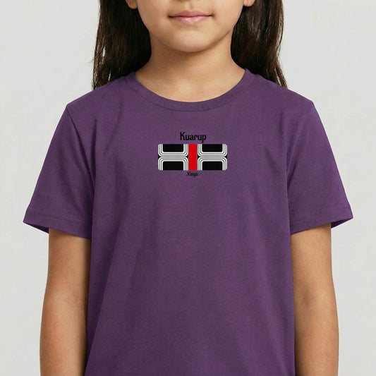 "Camiseta roxa kuarup" Camiseta infantil 4 a 9 anos