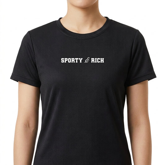 "Camiseta Sporty e Rich Rowker Poliamida" Camiseta Regular Poliamida UV