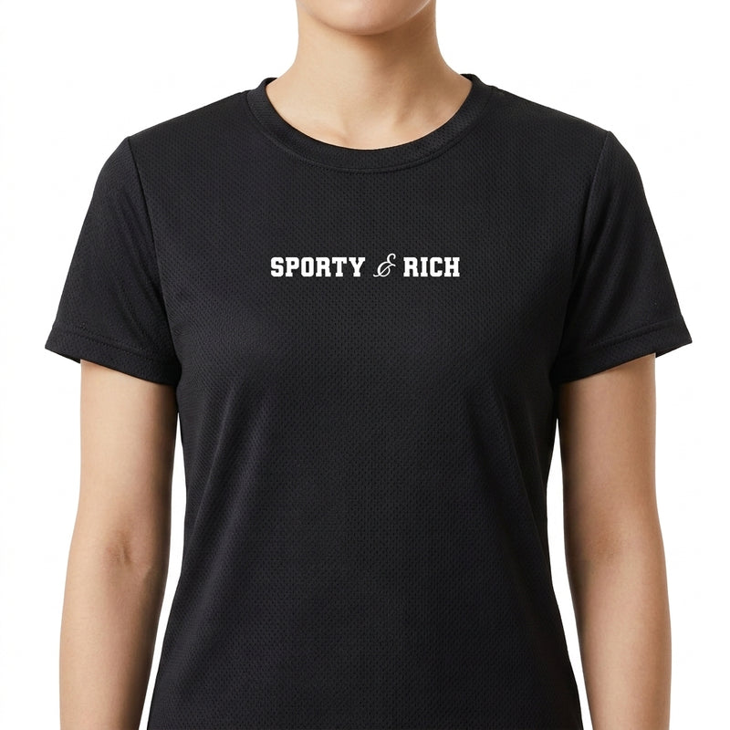 "Camiseta Sporty e Rich Rowker Poliamida" Camiseta Regular Poliamida UV