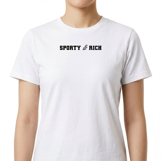 "Camiseta Sporty e Rich Rowker Poliamida" Camiseta Regular Poliamida UV