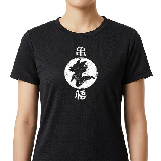 "Goku Estética Japonesa - Camiseta DryFit Premium Unissex" Camiseta Regular Poliamida UV