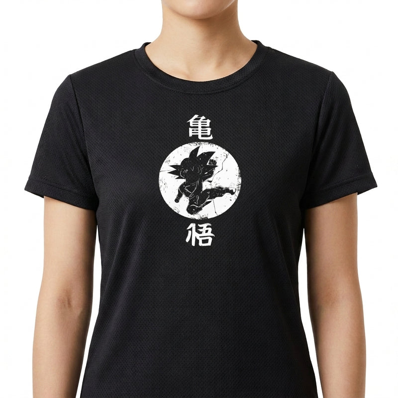 "Goku Estética Japonesa - Camiseta DryFit Premium Unissex" Camiseta Regular Poliamida UV