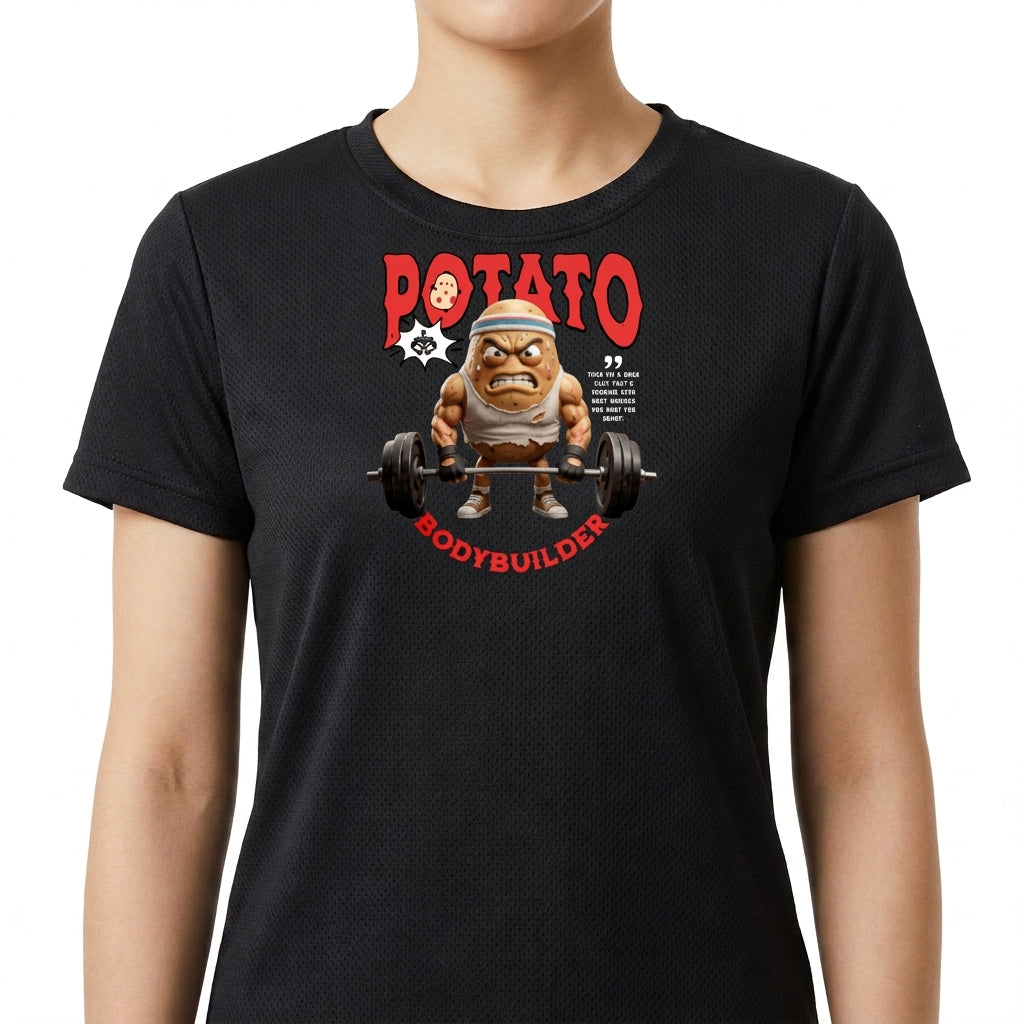 "Bodybuilder Potato" Camiseta Regular Poliamida UV