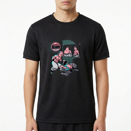 "Majin Boo e Patrick Estrela Dragon Ball Bob Esponja - Camiseta DryFit Premium Unissex" Camiseta Regular Poliamida UV