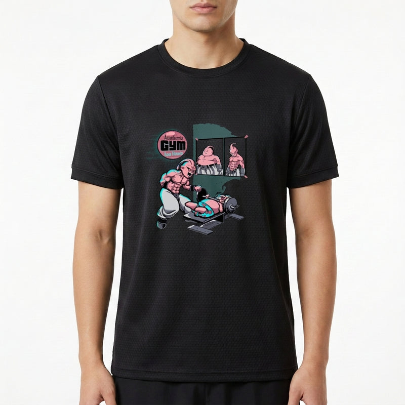 "Majin Boo e Patrick Estrela Dragon Ball Bob Esponja - Camiseta DryFit Premium Unissex" Camiseta Regular Poliamida UV