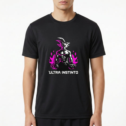 "Ultra Instinto Goku Dragon Ball - Camiseta DryFit Premium Unissex" Camiseta Regular Poliamida UV