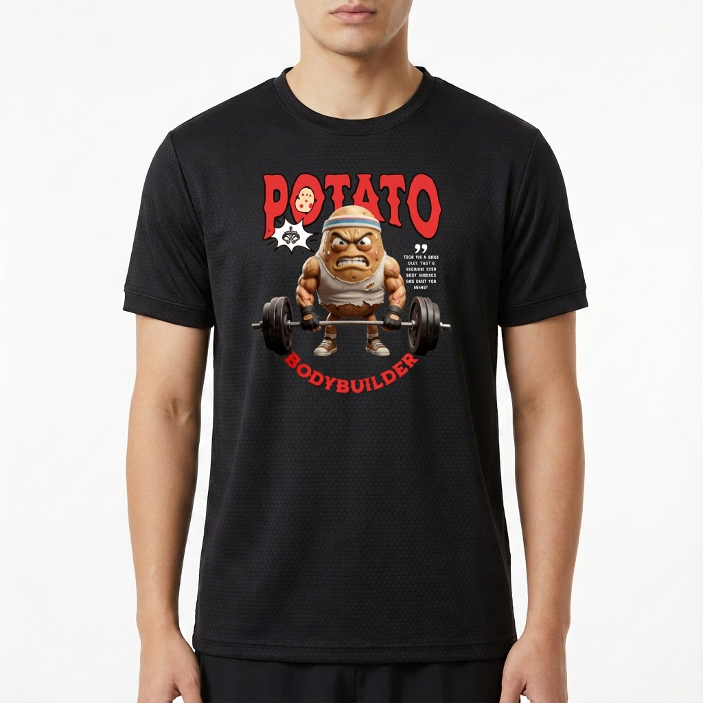 "Bodybuilder Potato" Camiseta Regular Poliamida UV