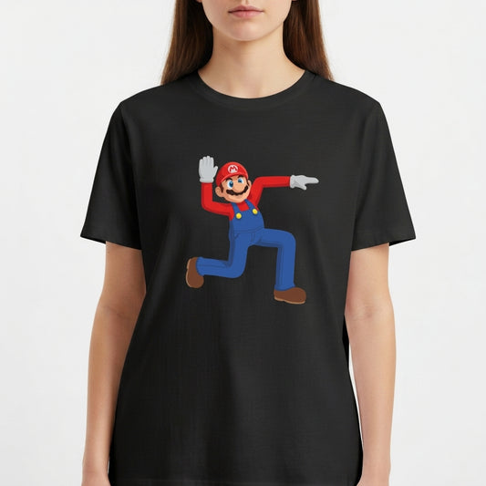 "Mario Nintendo Meme - Camiseta Premium Unissex Base" Camiseta Básica Unissex