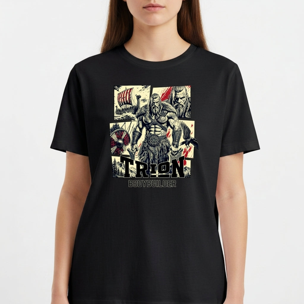"VIKING BODYBUILDER" Camiseta Básica Unissex