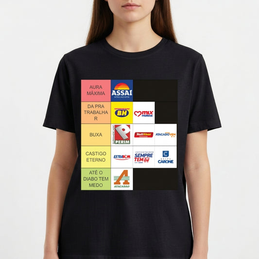 "ATACADISTA CORE" Camiseta Básica Unissex