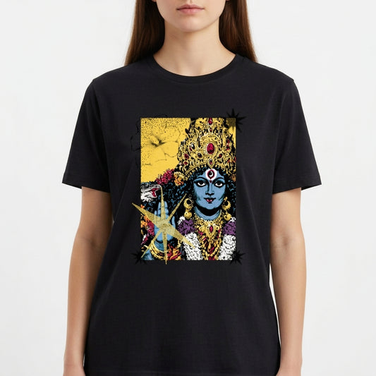 "Camiseta Kali – Arte Sagrada Indiana" Camiseta Básica Unissex