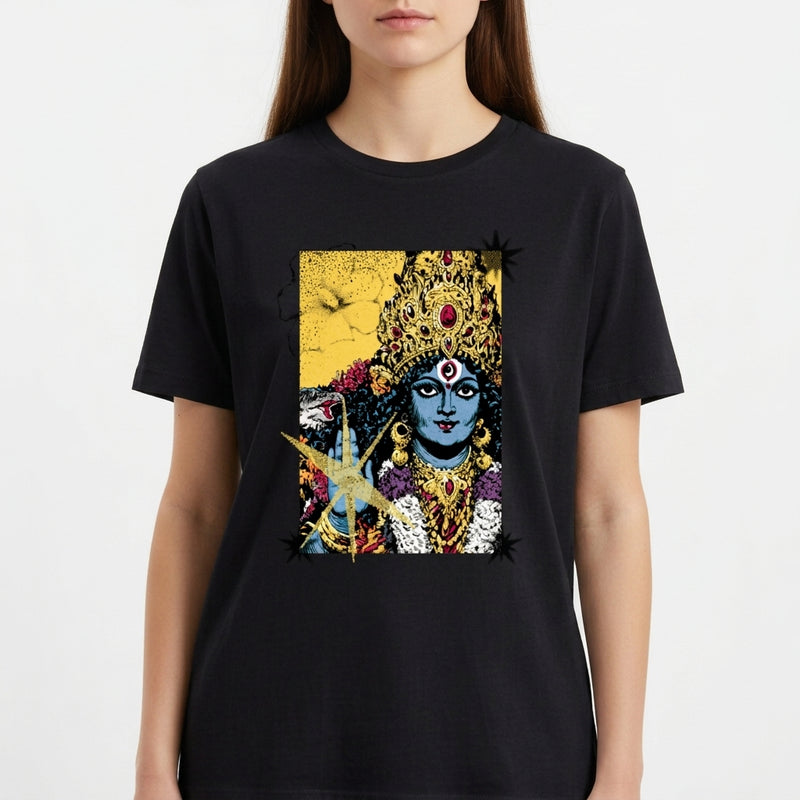 "Camiseta Kali – Arte Sagrada Indiana" Camiseta Básica Unissex