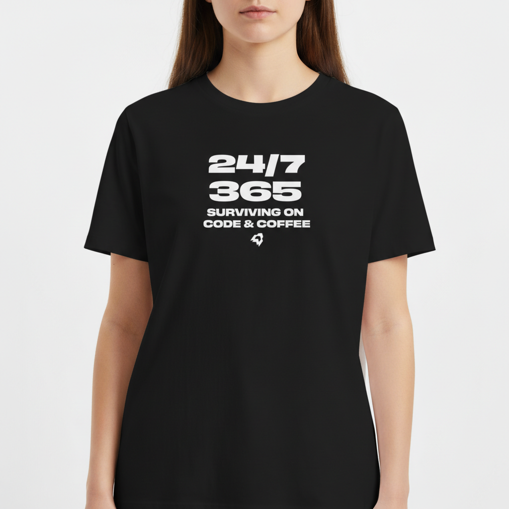 "REGULAR CODE AND COFFEE" Camiseta Básica Unissex