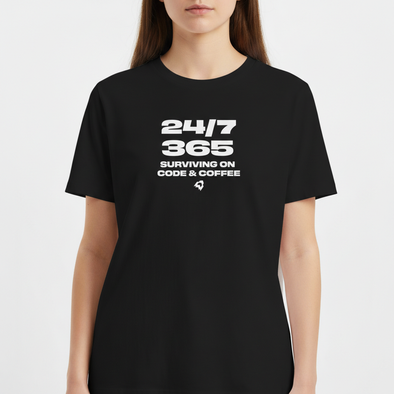 "REGULAR CODE AND COFFEE" Camiseta Básica Unissex