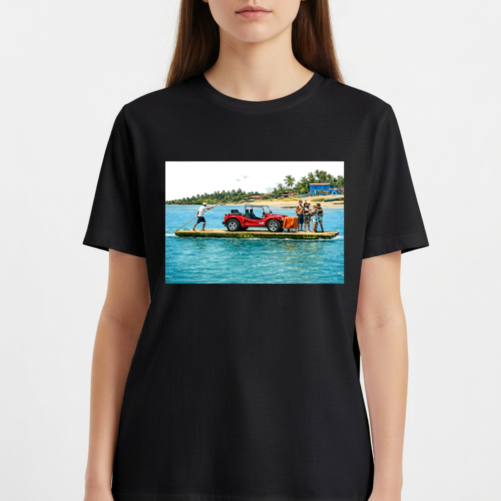 "CAMISA BÁSICA UNISSEX BARRA DO RIO BEACH" Camiseta Básica Unissex