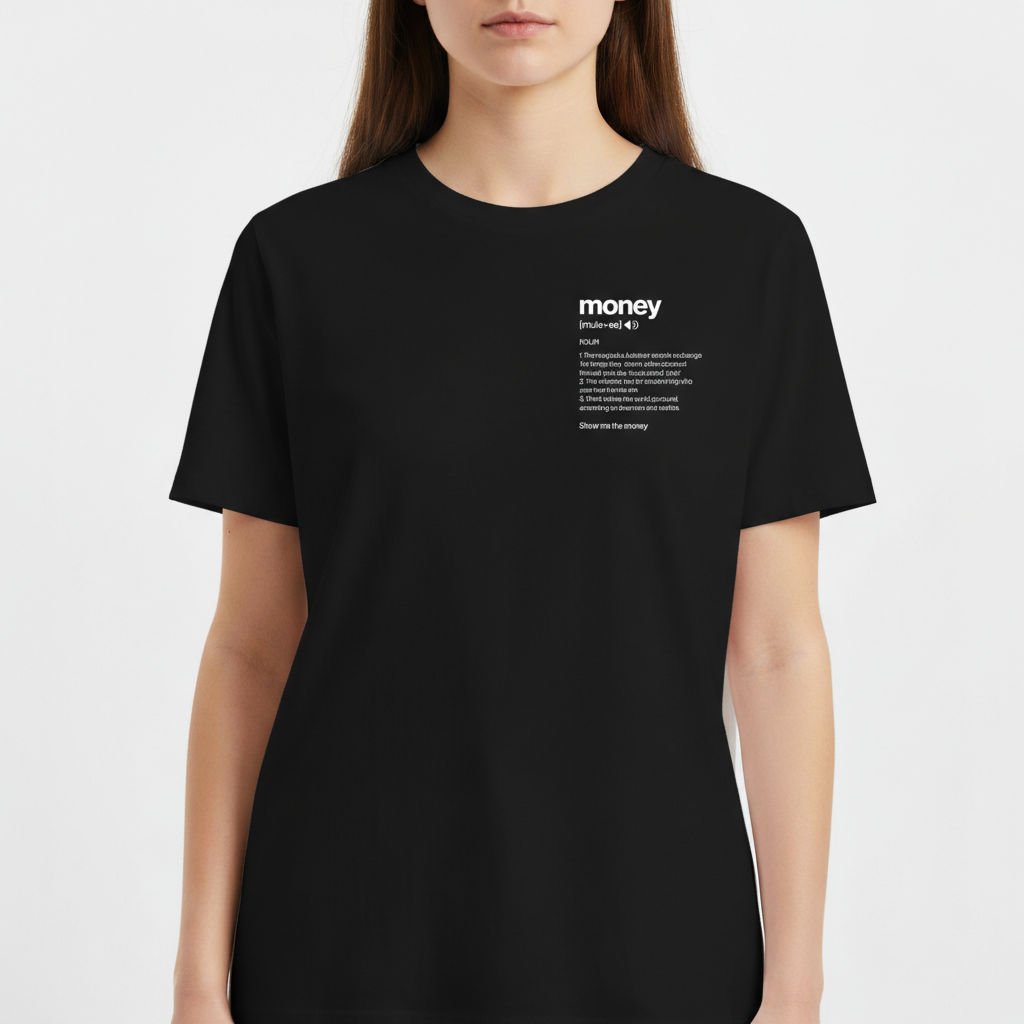 "REGULAR // MONEY" Camiseta Básica Unissex