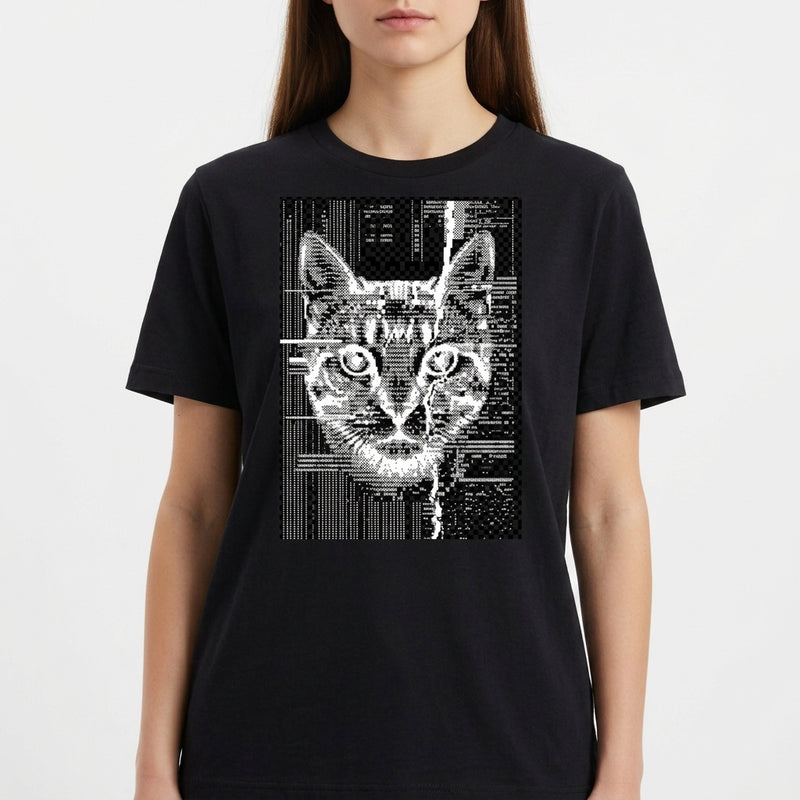 "Camiseta CyberCat" Camiseta Básica Unissex