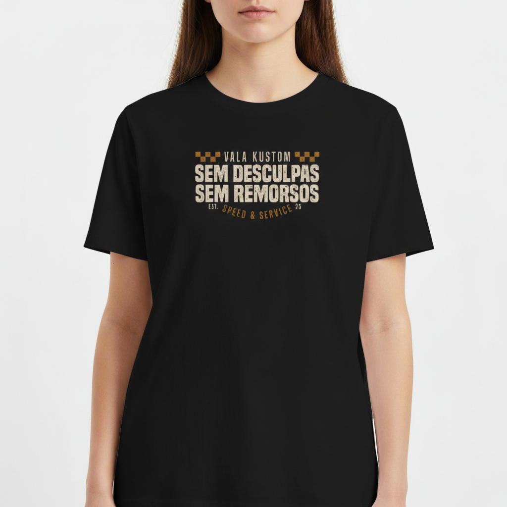 "SEM DESCULPAS (FRONT)" Camiseta Básica Unissex
