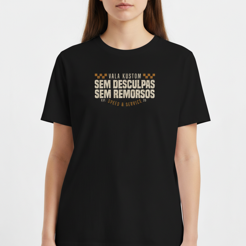 "SEM DESCULPAS (FRONT)" Camiseta Básica Unissex