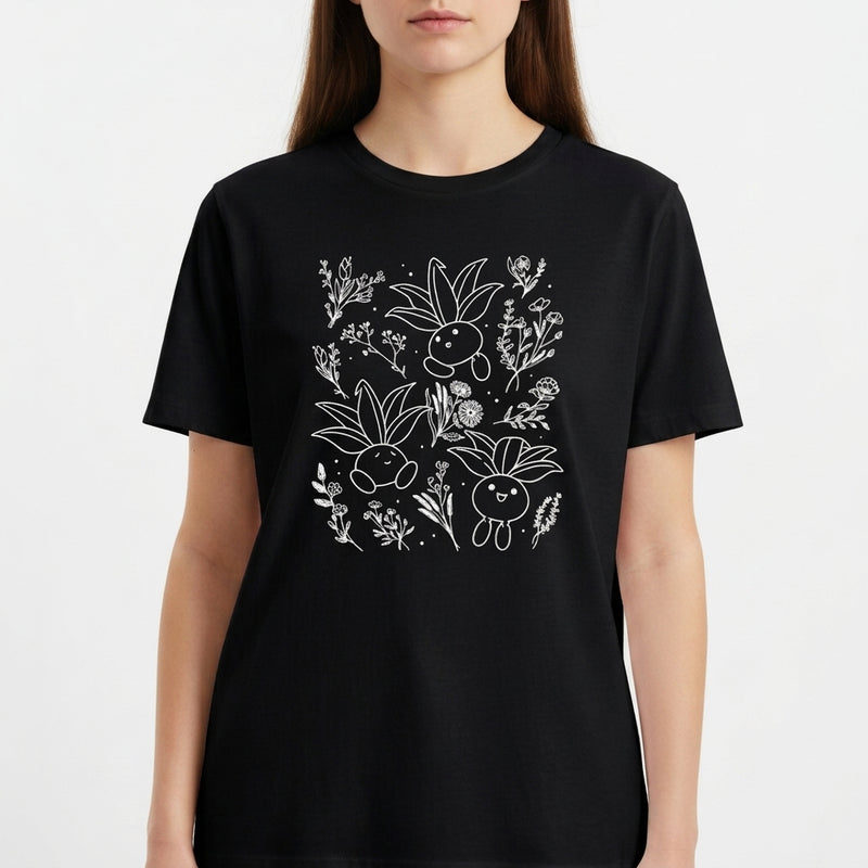 "Oddish Flores da Floresta Pokémon - Camiseta Premium Unissex Base" Camiseta Básica Unissex