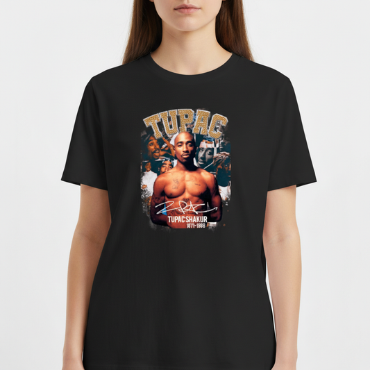 "Camiseta Tupac - 1 cor escolhida" Camiseta Básica Unissex