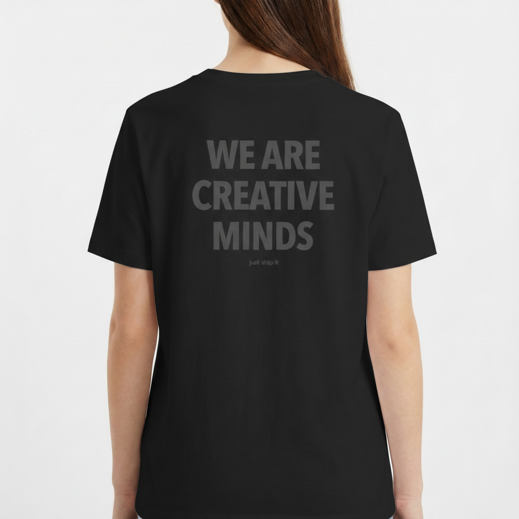 "REGULAR CREATIVE MINDS" Camiseta Básica Unissex